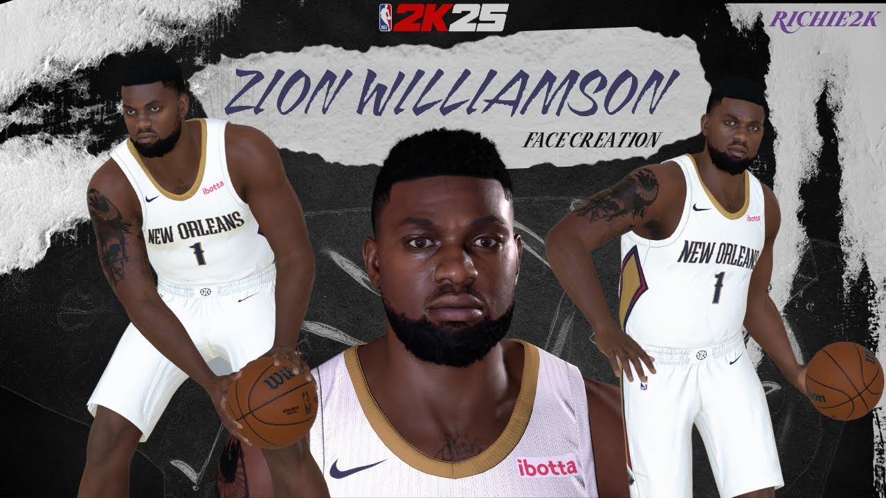 Zion Williamson Face Creation NBA 2K25