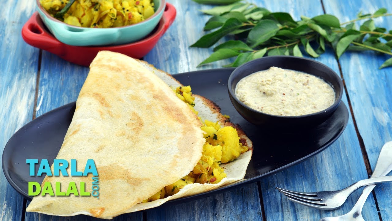 मसाला डोसा (Masala Dosa) by Tarla Dalal