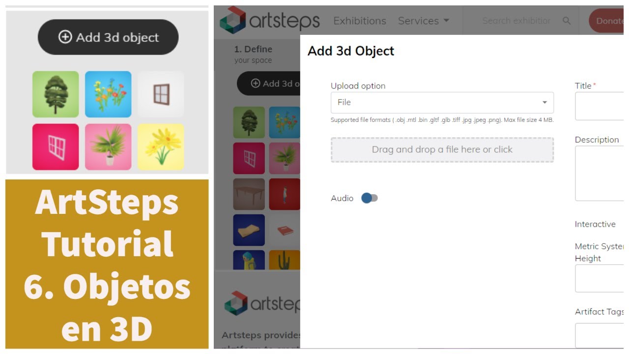 Tutorial ArtSteps 6 | Objetos 3D | 2022