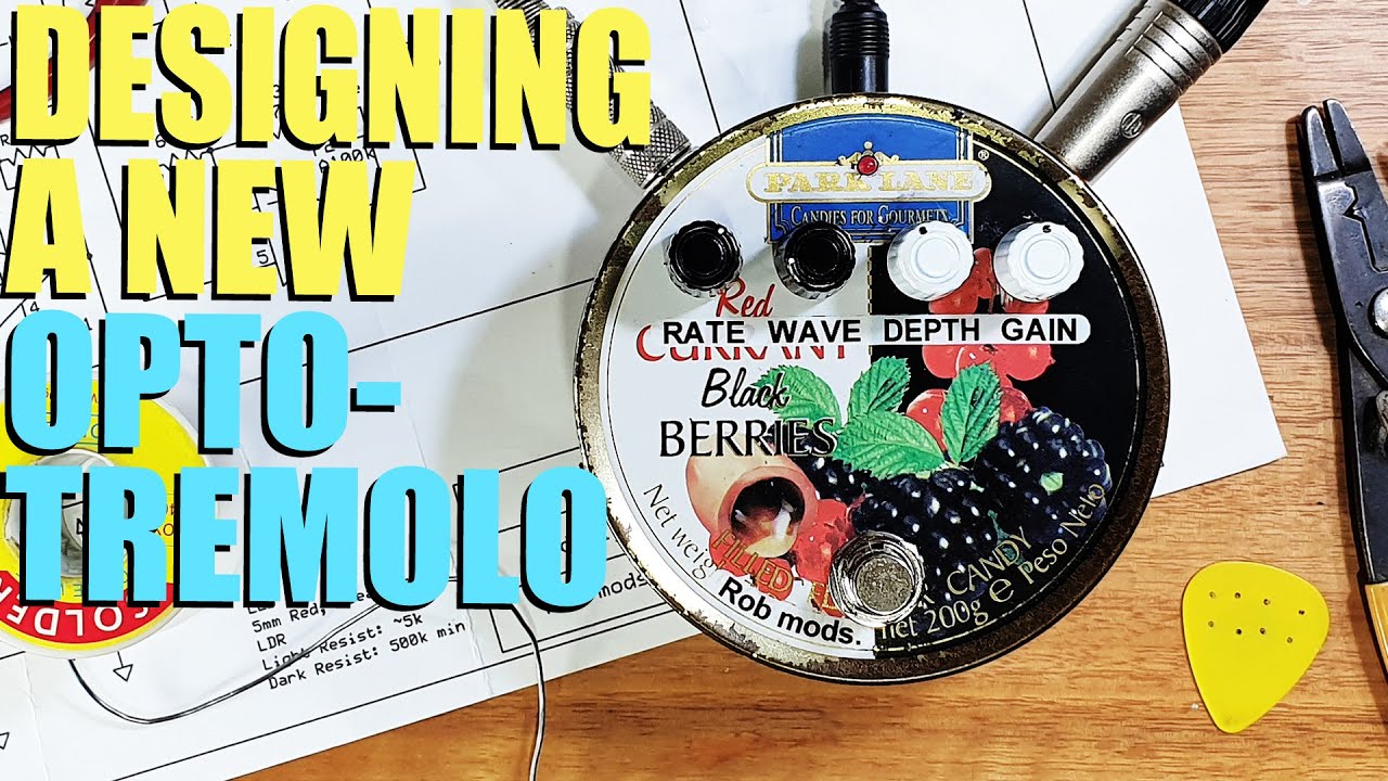 DIY Optical Tremolo.  How to design a tremolo guitar pedal.