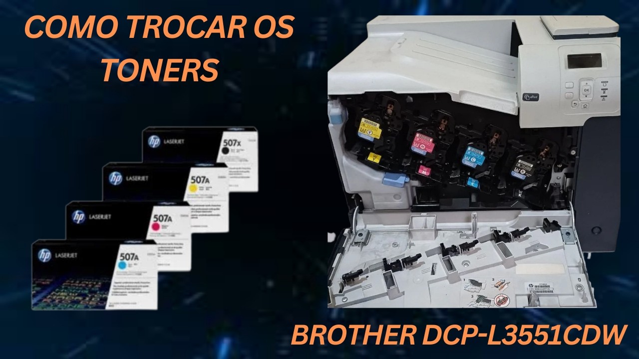 HP LaserJet 500 Color M551 – Como Trocar os Toners (Passo a Passo)