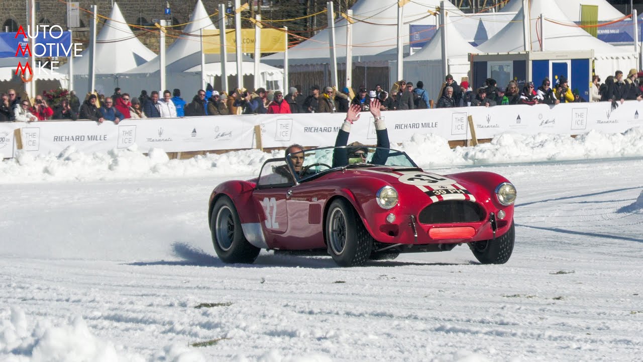 1963 AC Cobra 289 going SIDEWAYS on an FROZEN Lake!