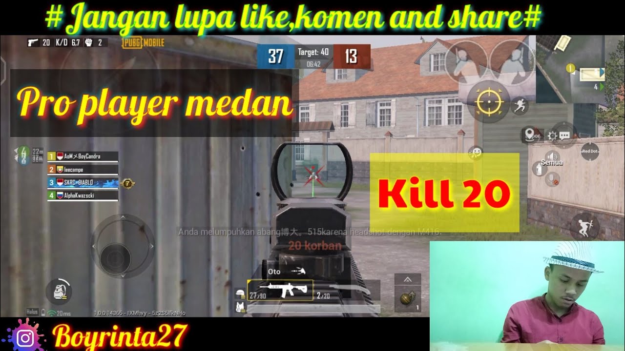 Pro player Medan barbar semua musuh yang cheat di arcade kill 20