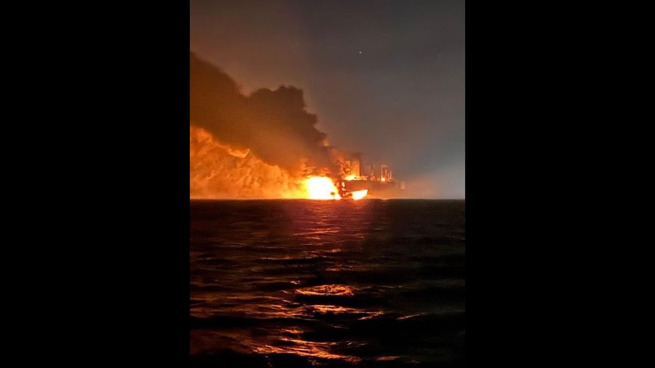 Two Russian Oil Tankers Attacked By Marine Drones: On Fire in the Black Sea
