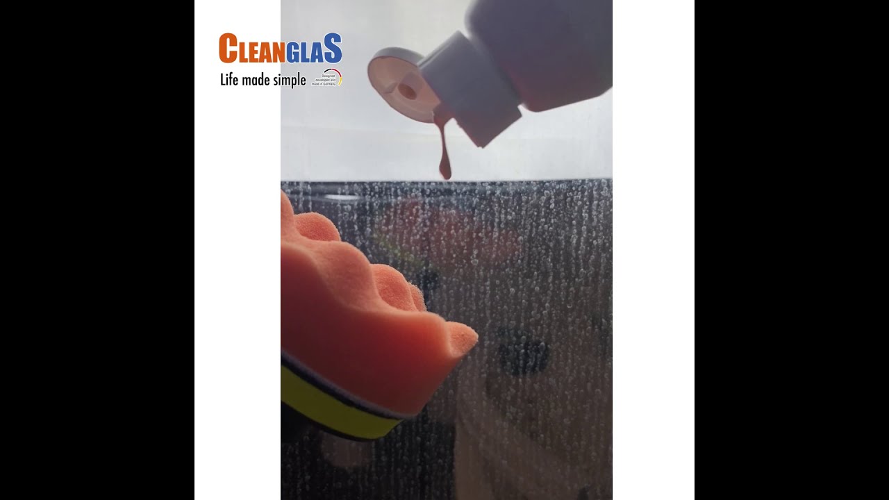 Kalk und extreme Flecken entfernen Glas Dusche mit Glasreinigungspolitur - Glasreinigungspolitur