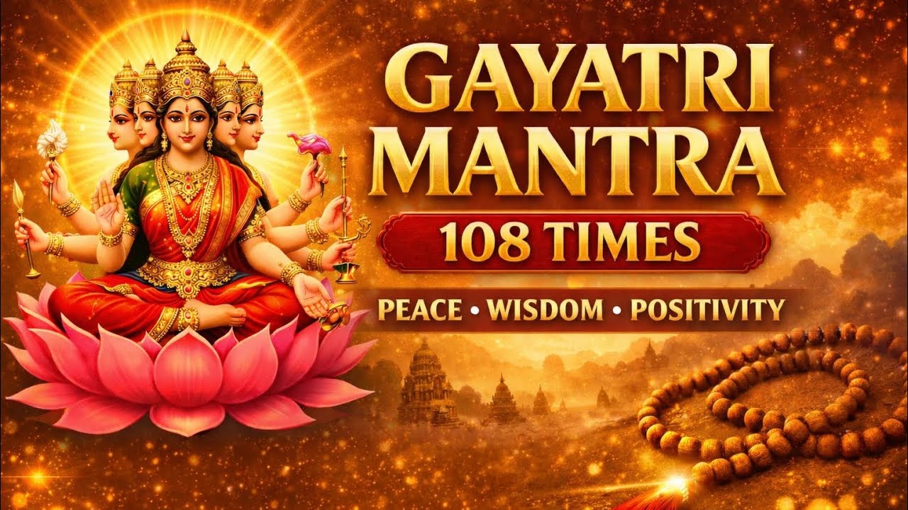 Gayatri Mantra Jaap 108 Times | Divine Vedic Mantra Meditation