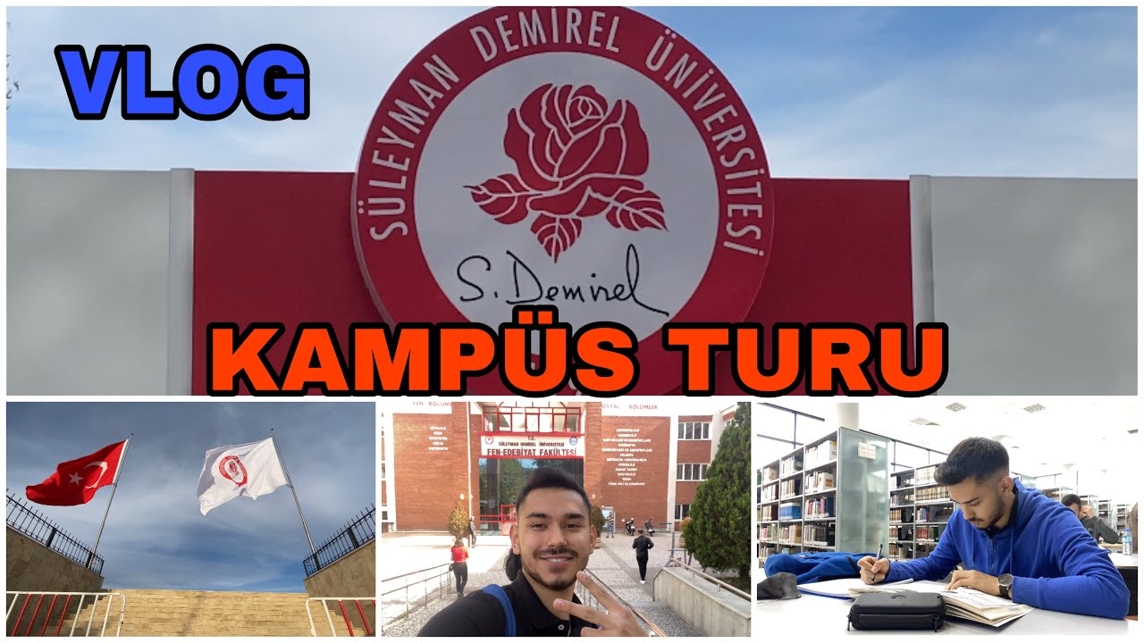 Süleyman Demirel Üniversitesi Vlog Kampüs Turu | GSF Kantin,ISUBÜ,Kütüphane,Yemekhane,Avm |