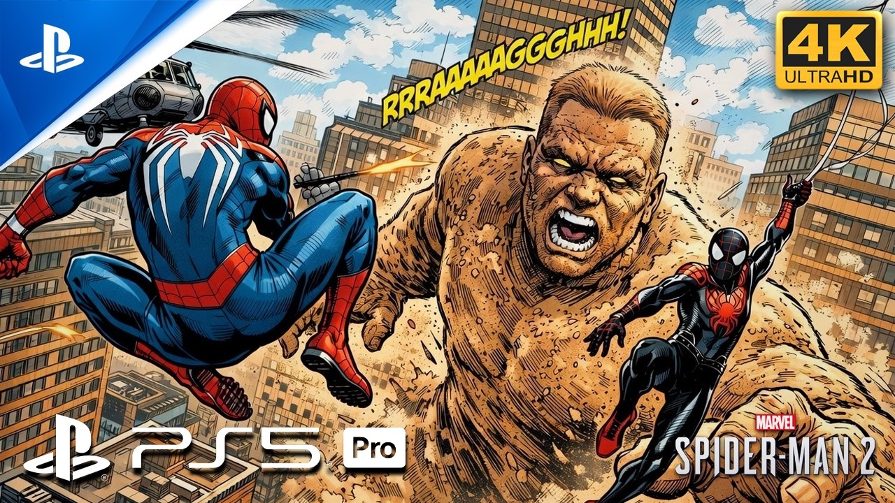 SAVING NYC FROM GIANT SANDMAN! | Peter & Miles Team Up | Spider-Man 2 – Episode 1 (PS5 PRO 4K 60FPS)
