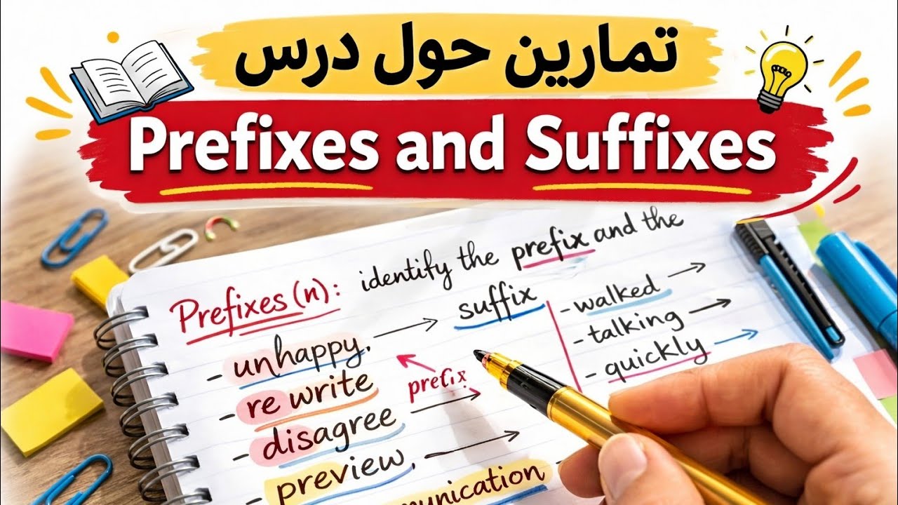كيف نغير معنى الكلمة بحروف صغيرة Affixes 🤔💯
