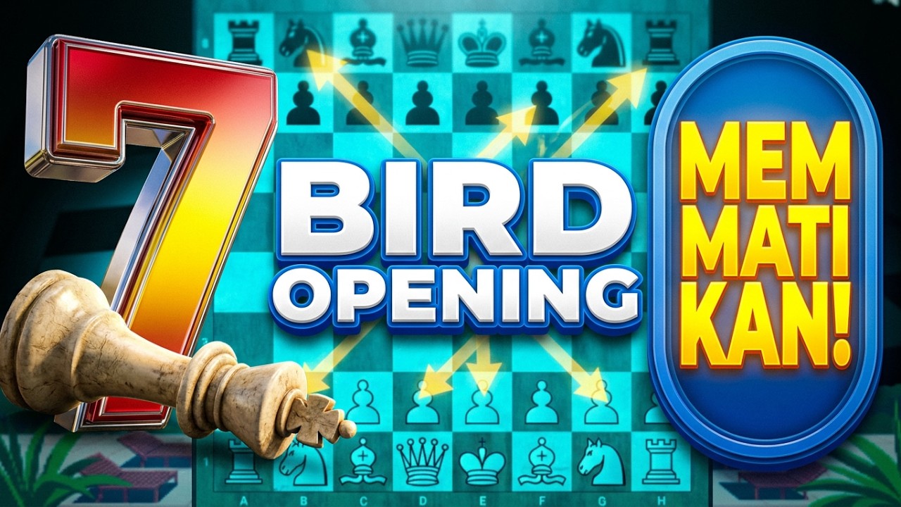 PEMBUKAAN CATUR MEMATIKAN ( Bird Opening ) 7 Varian Terbaik yang pernah dimainkan.!