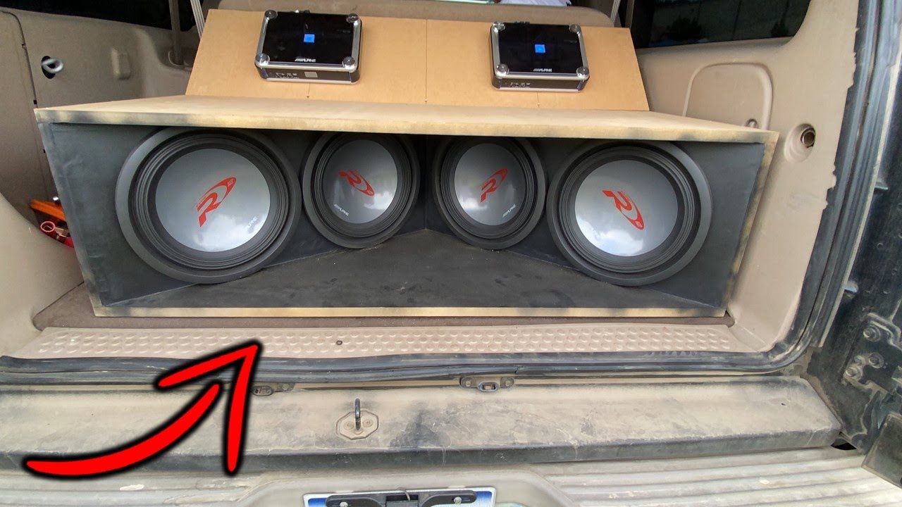 4 12S BEHIND THIRD ROW SEAT BUILD!