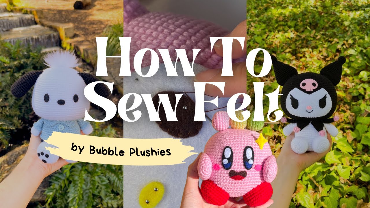 [TUTORIAL] How to Sew Felt onto Amigurumi