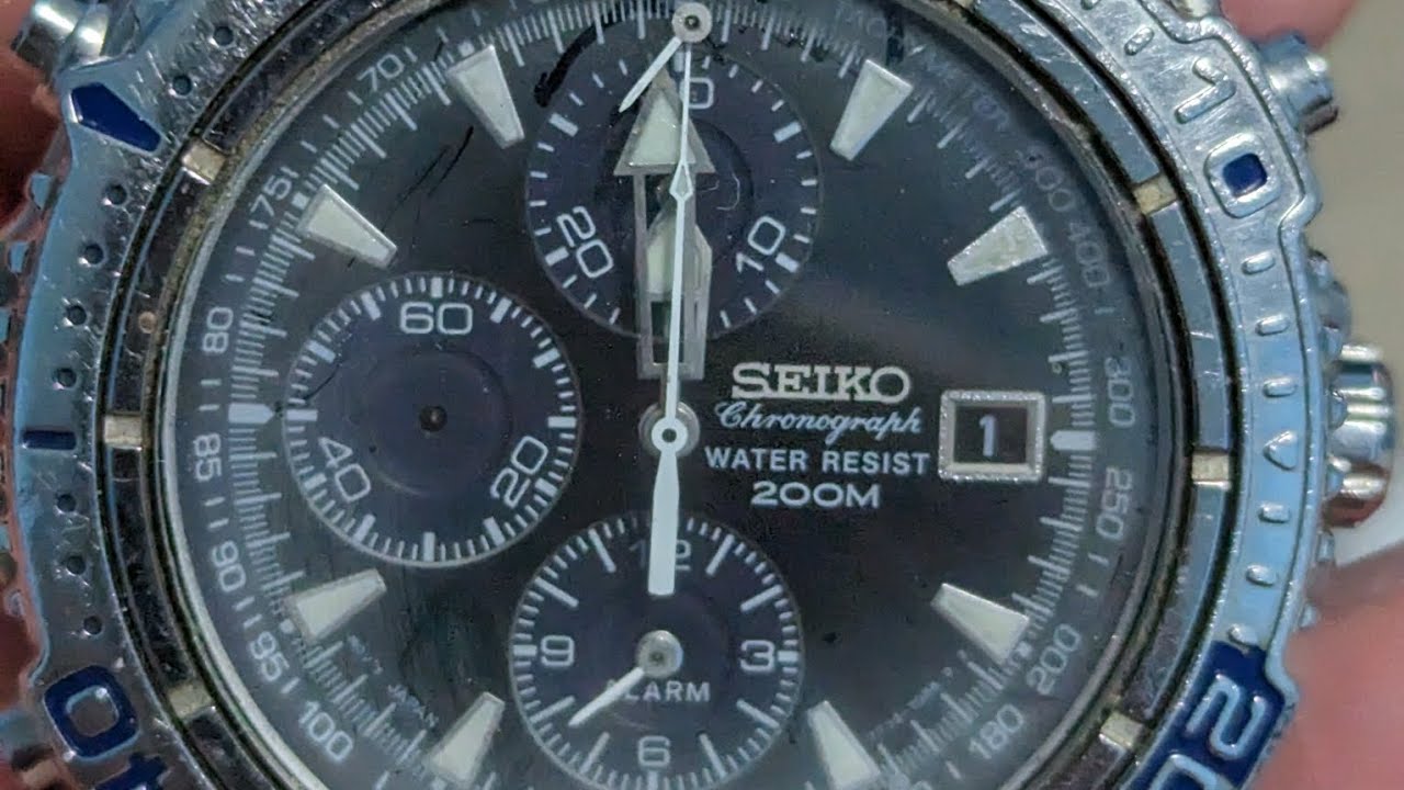 SEIKO 7E49 утонули ,часть 1.
