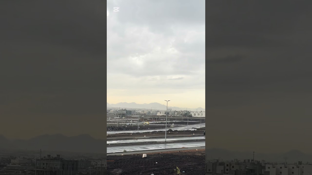 أجواء المدينة الممطرة +كانت النيه روحه عند ابوي بس شوفو ايش صار😍