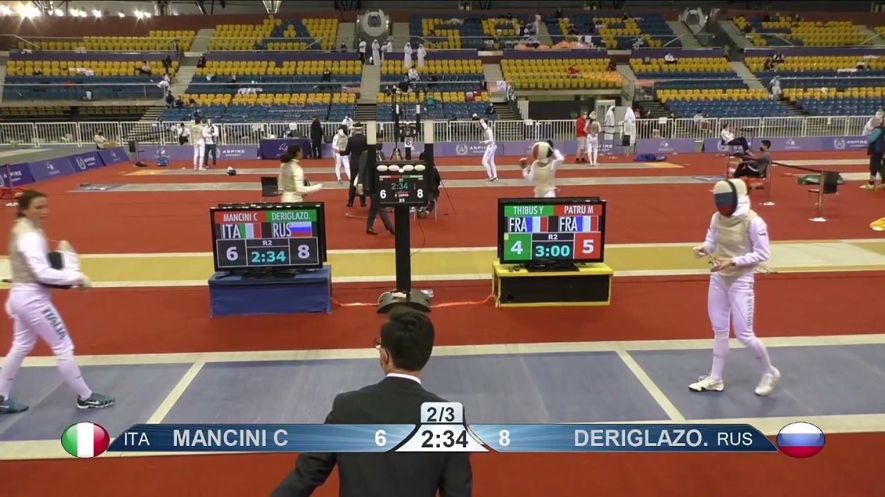 Doha 2021 SWF - L32 - Mancini ITA v Deriglazova RUS