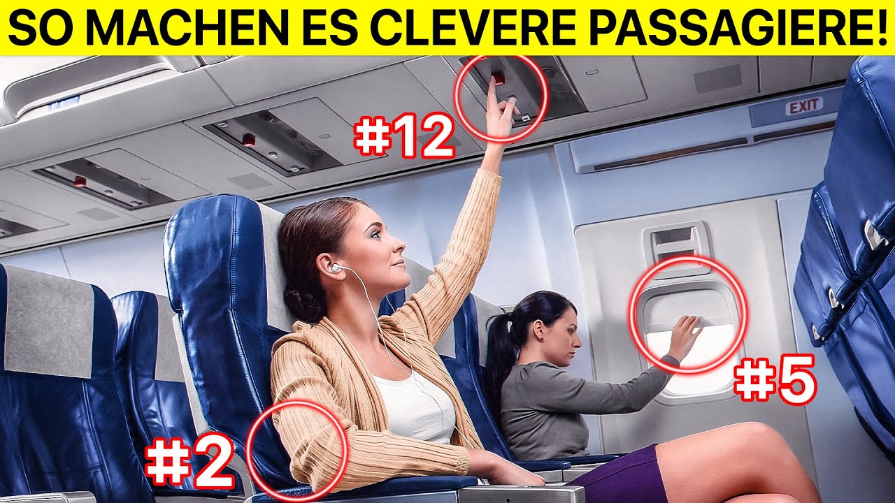 Dinge, die clevere Flugpassagiere direkt nach dem Boarding tun