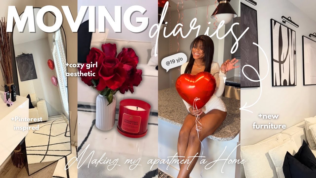 DECORATE MY FIRST APARTMENT WITH ME | Moving Diaries EP 03 🎀| $800+ Haul, NEW COUCH…very CHAOTIC 