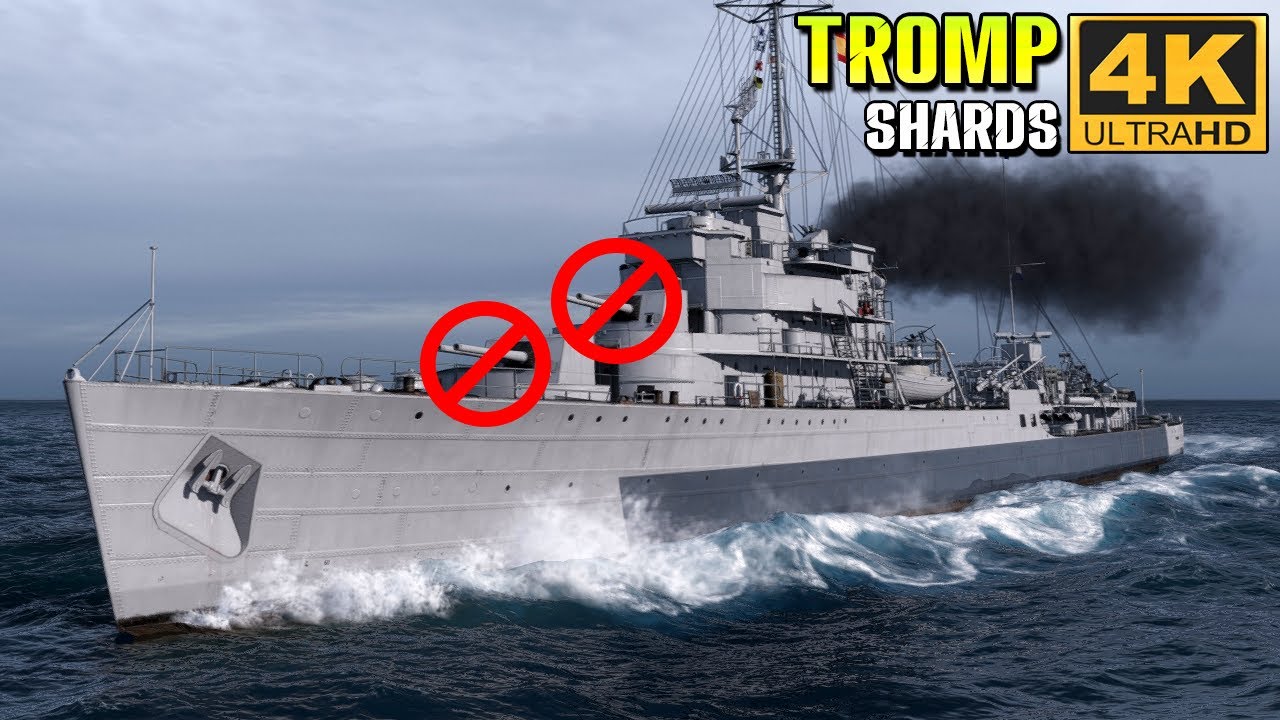 Tromp: Never spotted and didn't use main weapons