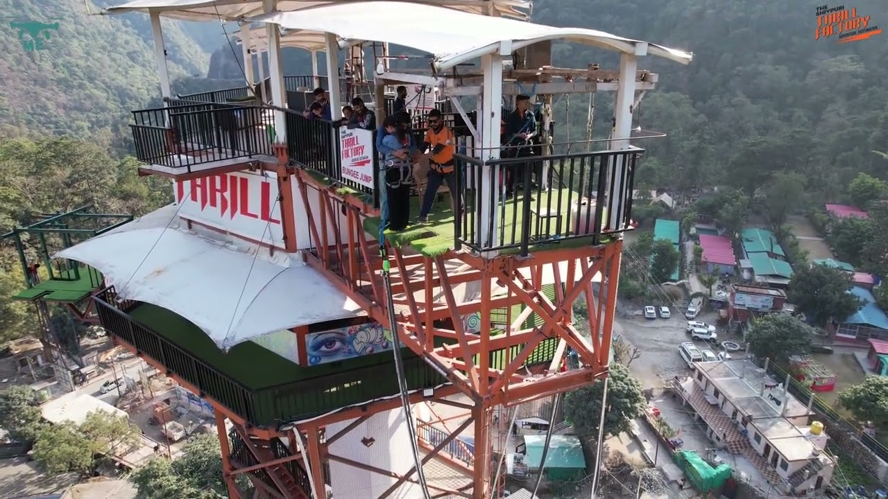 Bungee jumping with ur soulmate# thrill# lifetime experience 