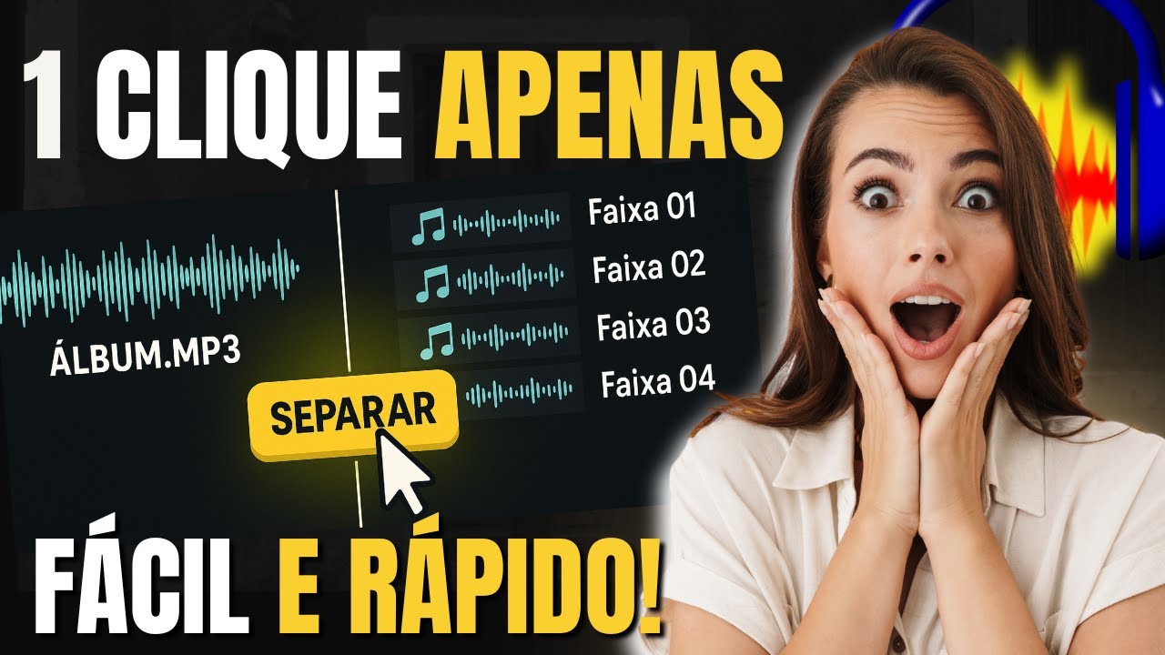 ✂️ COMO DIVIDIR UM ÁLBUM MP3 🎵 EM VÁRIAS FAIXAS SEPARADAS USANDO O AUDACITY! 🔊