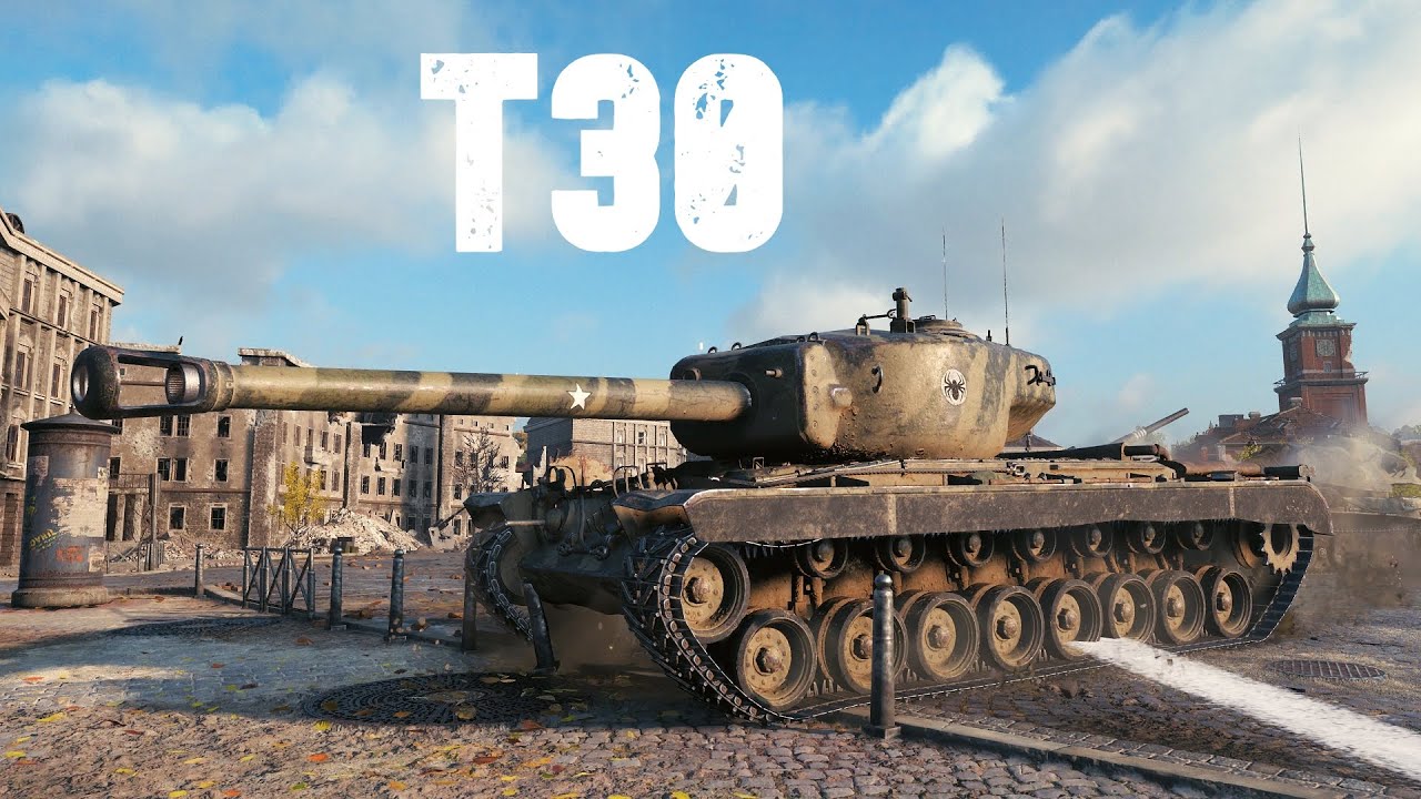 World of Tanks T30 - Insane Gun Barrel &ndash; Every Shot Hurts.