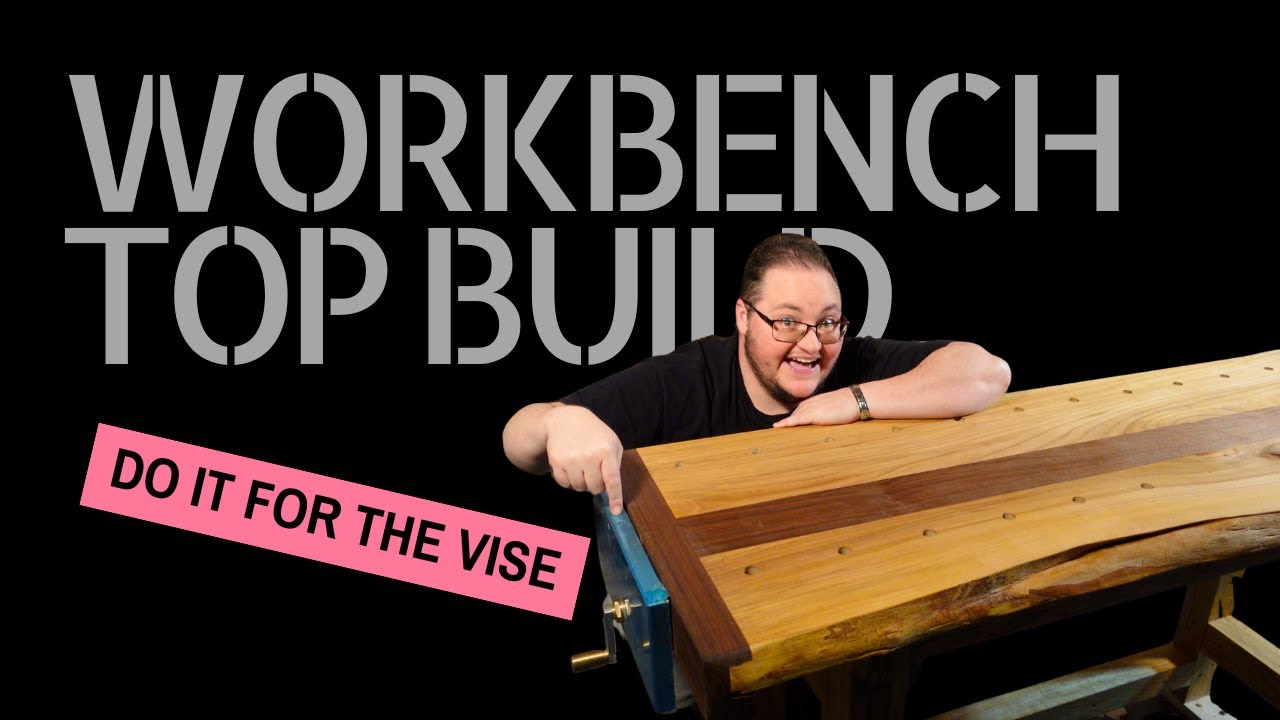 FINALLY Making My Workbench Top - Half Live Edge Bench Top