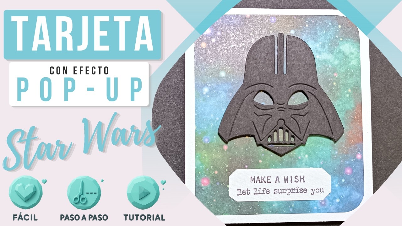 Pop Up | Cómo hacer una Tarjeta de Darth Vader con Efecto Pop-Up | Star Wars
