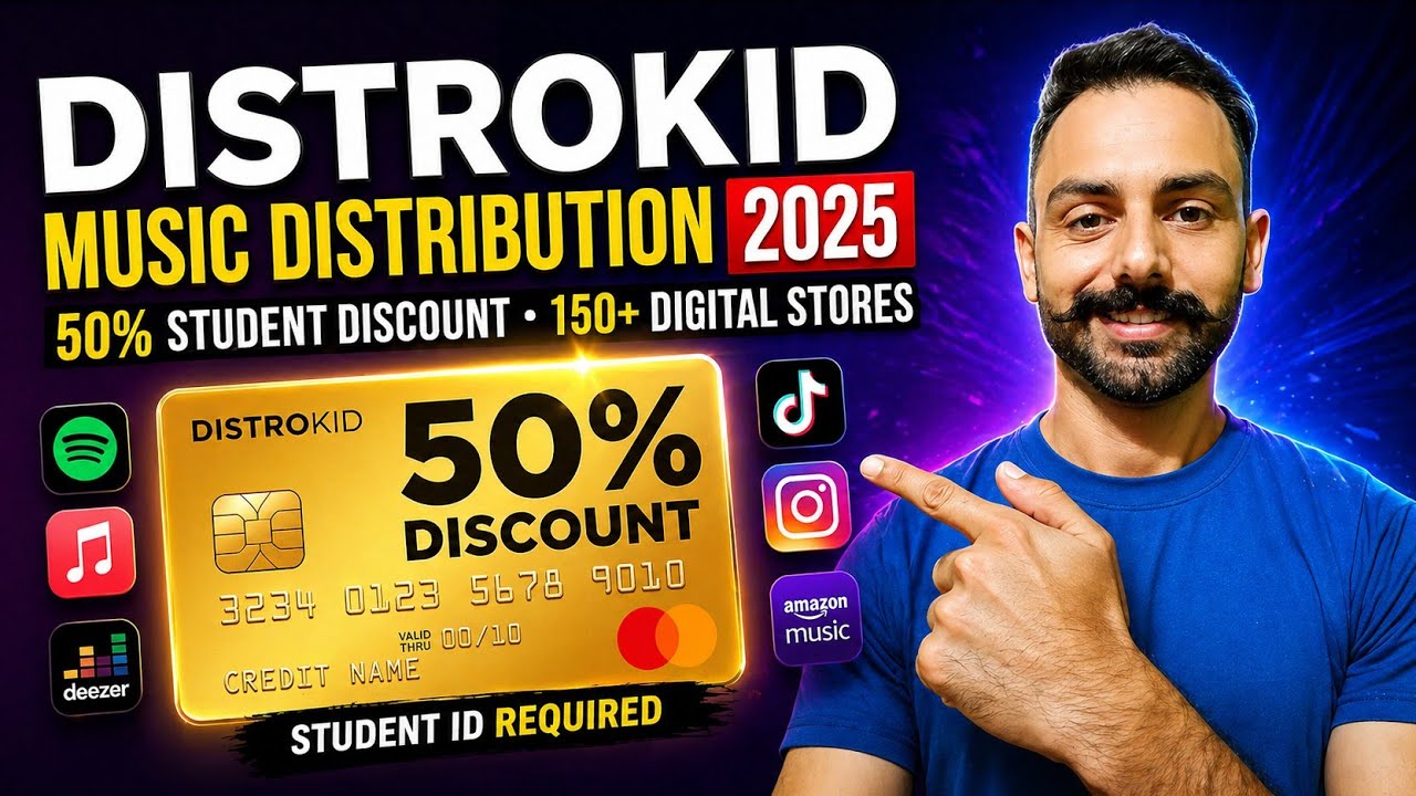 Distrokid Music Distribution 50% Offer on Student Plan | Upload Song On Digital Stores in 2025