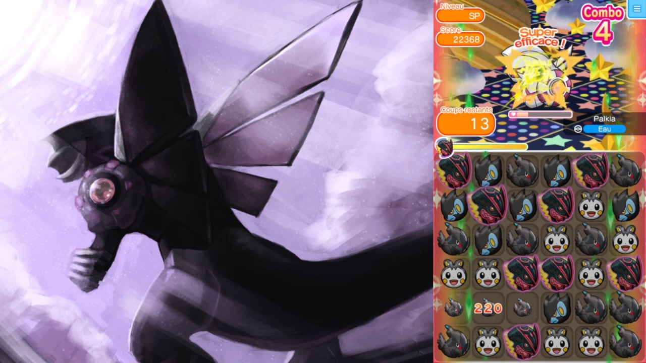 Pokémon Shuffle - Dialga & Palkia (Itemless) [Great Challenges]