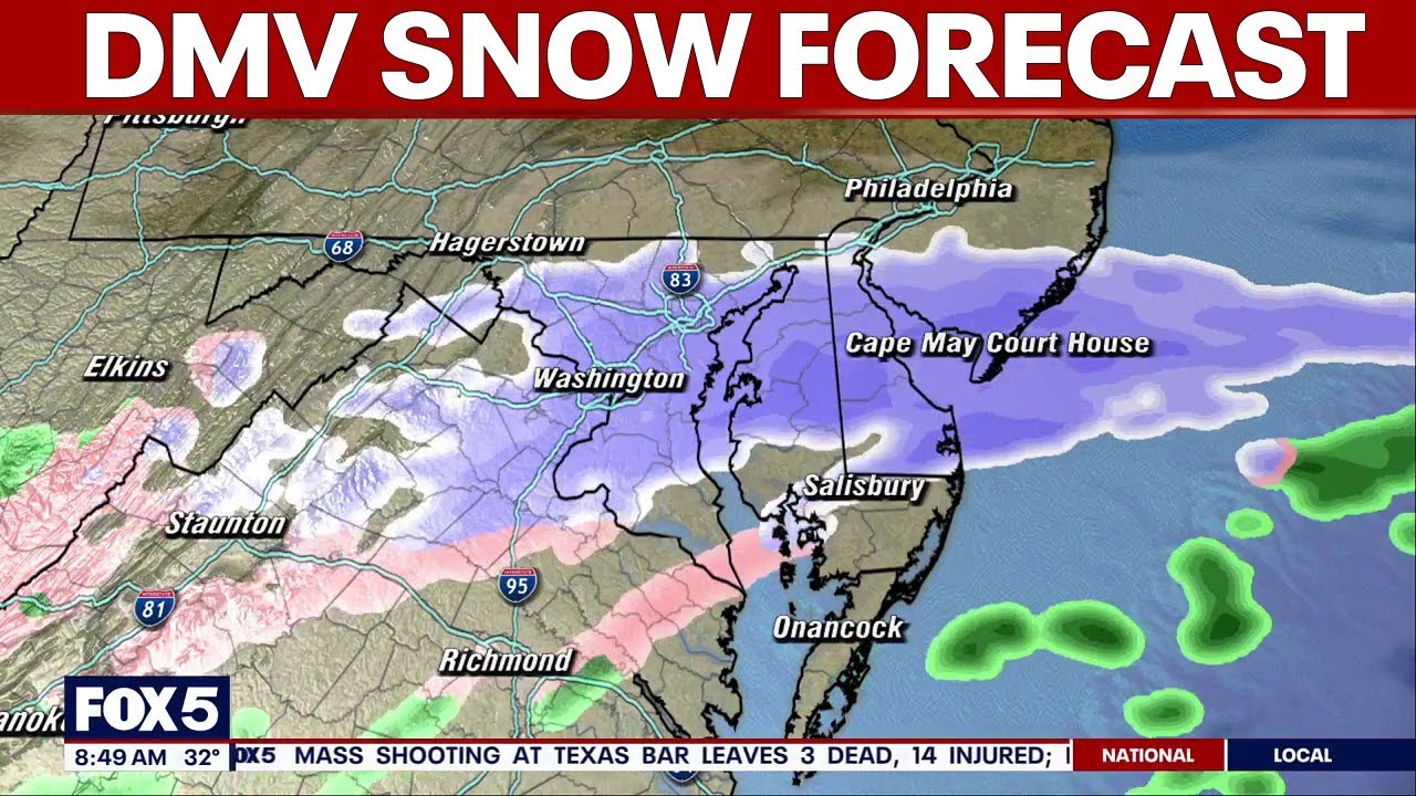 Snow showers Monday; overnight wintry mix