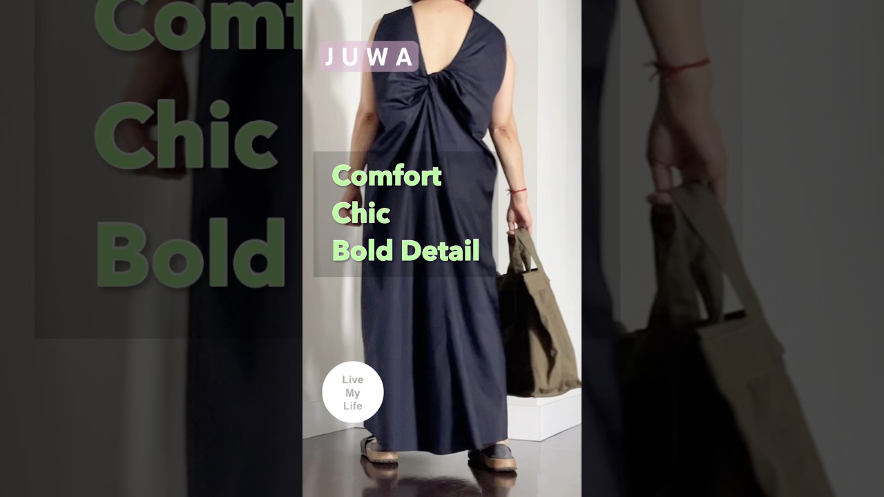 Style that reflects my values. Effortless Chic Outfit. Twist-Back Cotton Dress #cos
