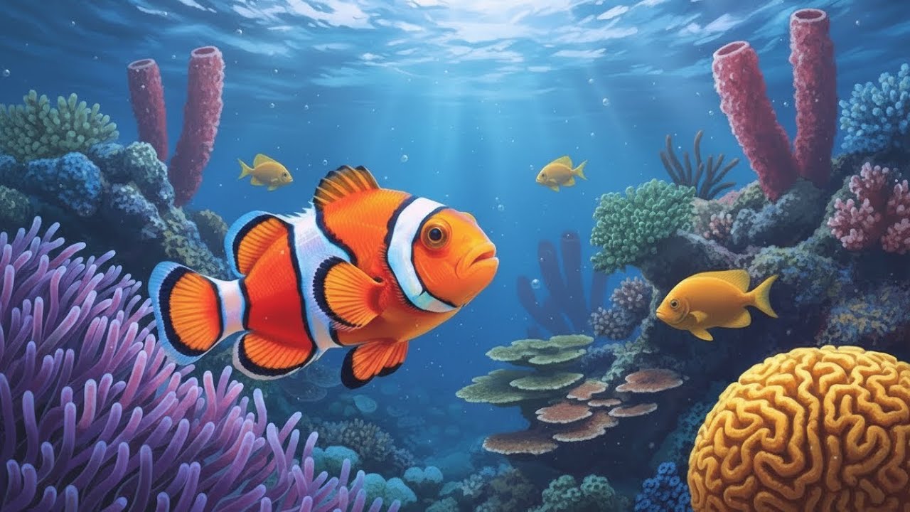 Stunning 4K Aquarium Video | Tropical Fish Tank, Coral Reef Colors & Relaxing Sleep Sounds
