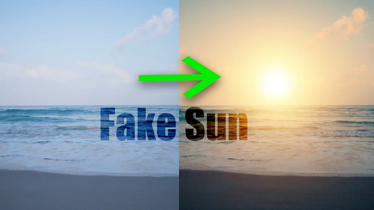 Add fake sun light in video using Lumafusion