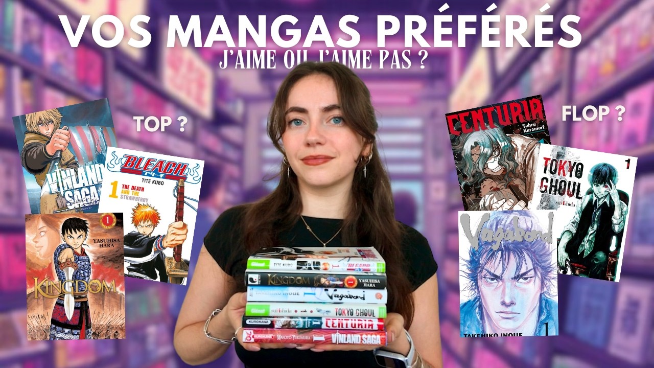 Je lis les mangas préférés de mes abonnés 📚 Bleach, Kingdom, Vinland Saga, etc...