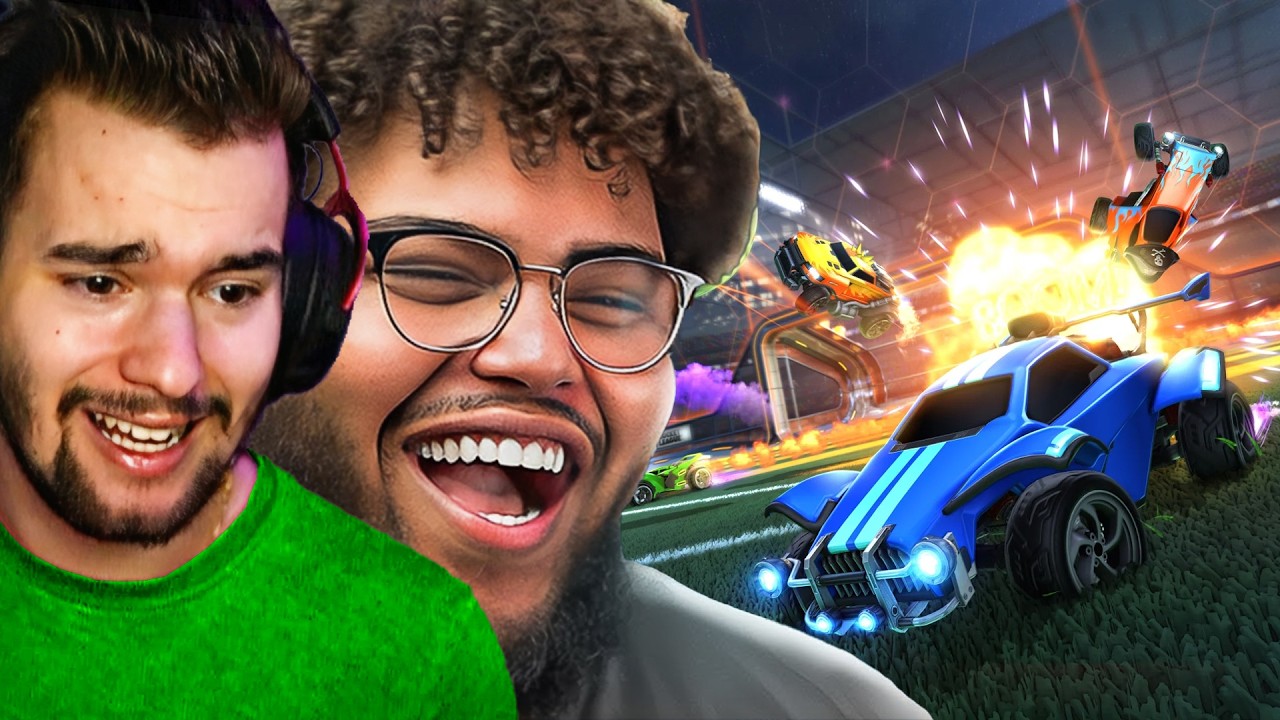 WE TRIED TEACHING GRIZZY ROCKET LEAGUE