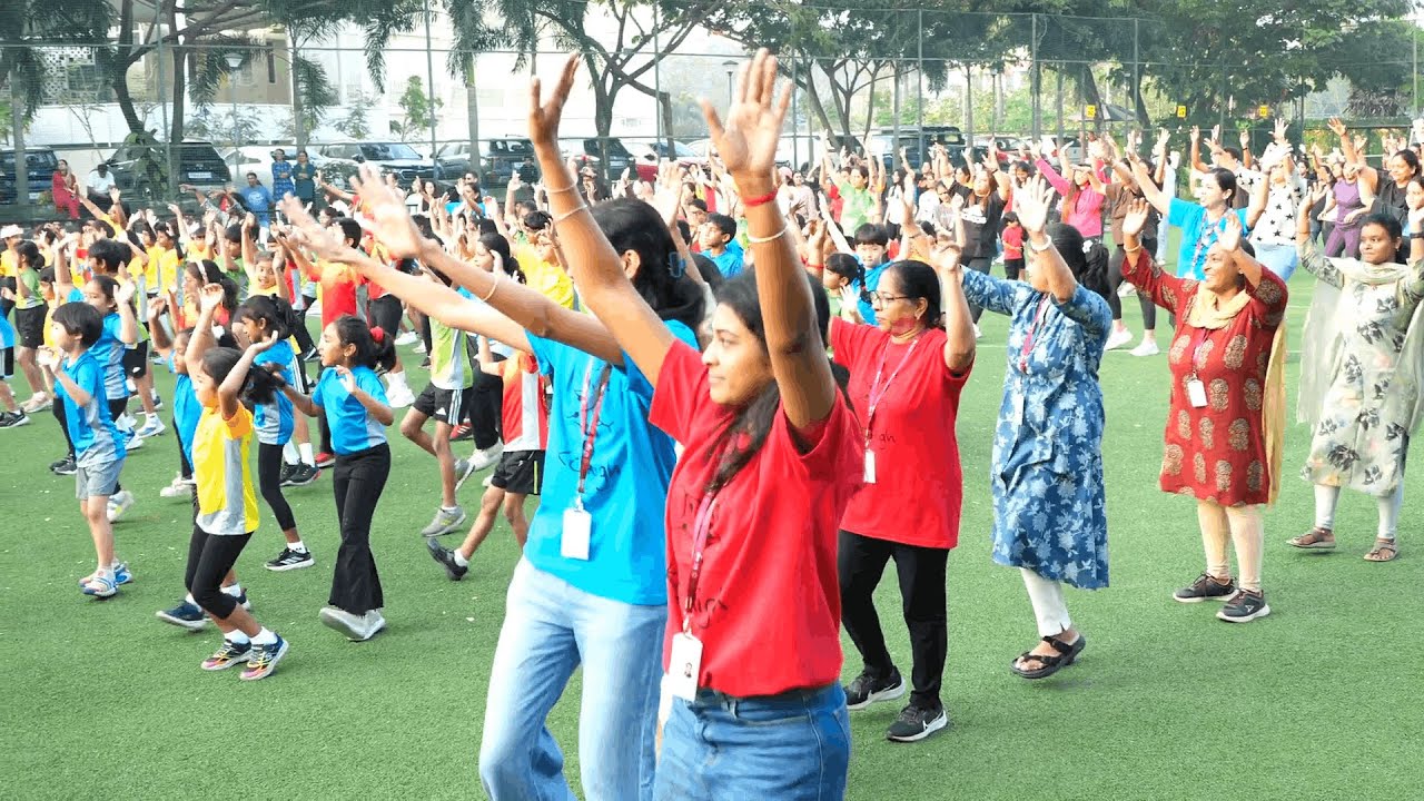 KC Primary Sports Day Zumba Celebration | Dancing Together in KC Spirit