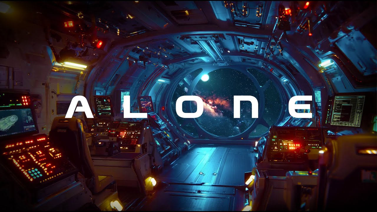 Day 2: Alone Among the Stars – Spaceship Nebula Ambience 🌌🚀 | 12 Hours Deep Space Sleep Sounds