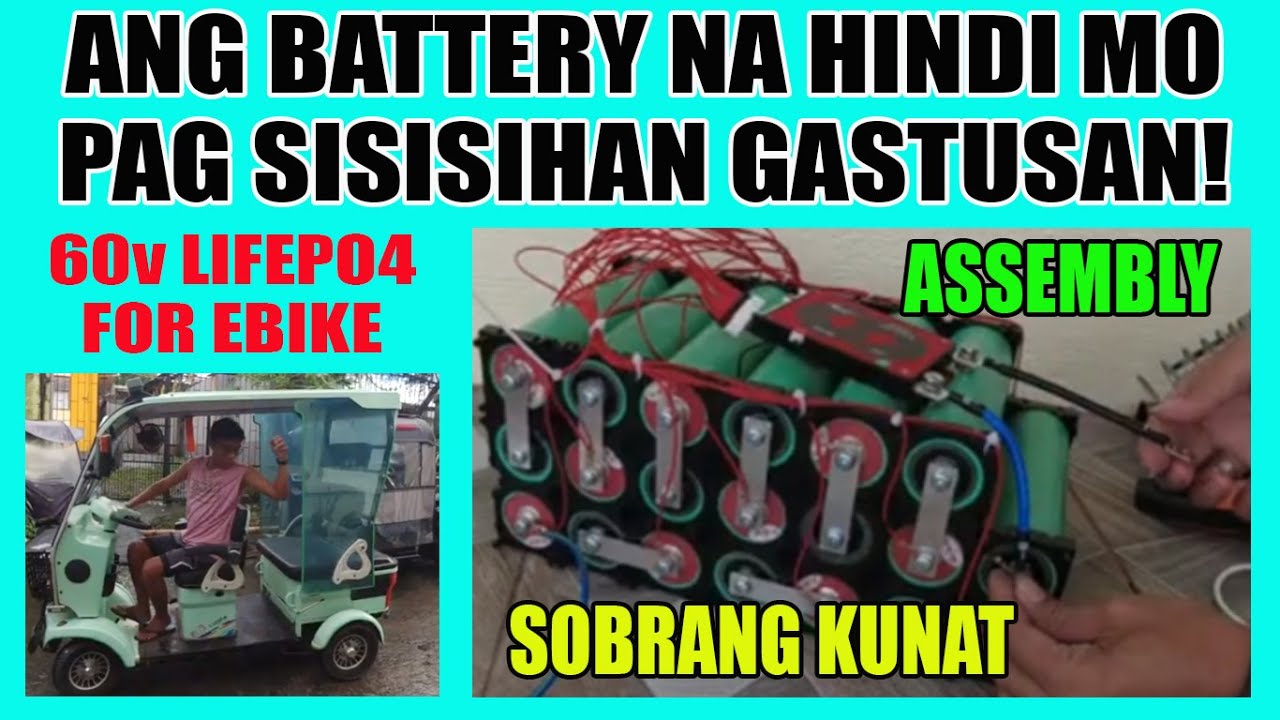 60V LIFEPO4 BATTERY ASSEMBLY FOR EBIKE | LITHIUM BATTERY PACK ASSEMBLY FOR E BIKE