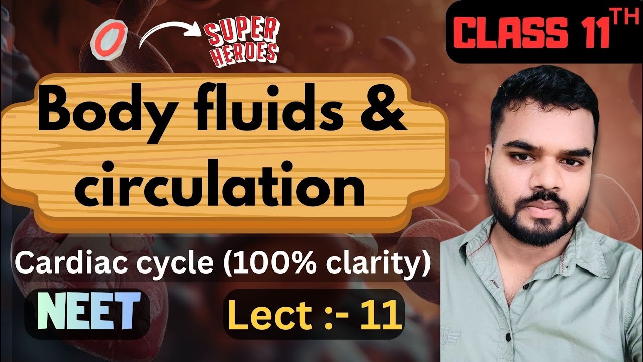 Body fluid and circulation {lecture 11}..Class11th//NEET.. NCERT Biology #pw #biology  #neet2027 