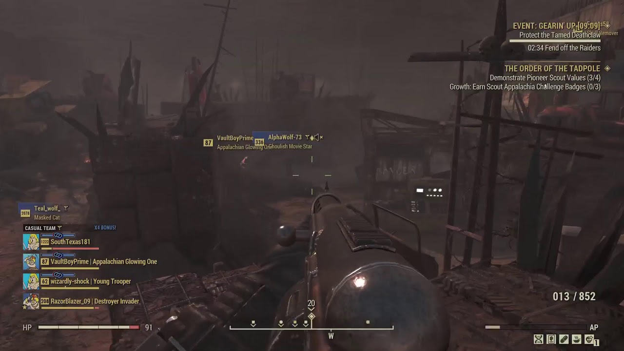 Fallout76-Grind  reaching  lvl 1,000