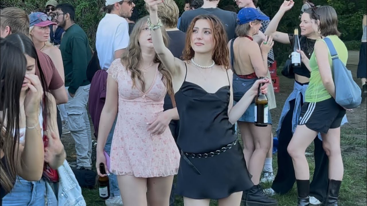German Girls Before Midnight 4K Berlin-Germany walking tour 2025