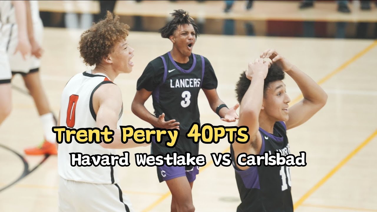 USC Commit Trent Perry Drops 40pts! | Harvard Westlake VS Carlsbad | CIF State Playoffs