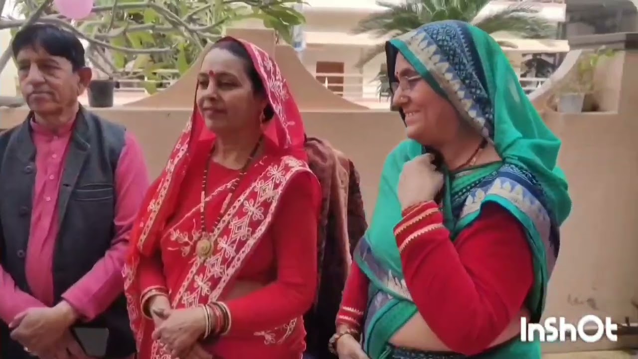 हमारे पंडित दीनदयालजी चरण सिंह नगर सीकर के पोती के नामकरण संस्कार का कार्यक्रम ||Shekhawati culture 