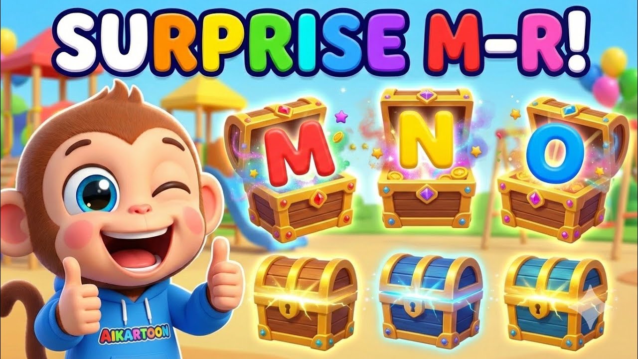 ABC Surprise Learning M-R | Learn Letters & Phonics for Kids