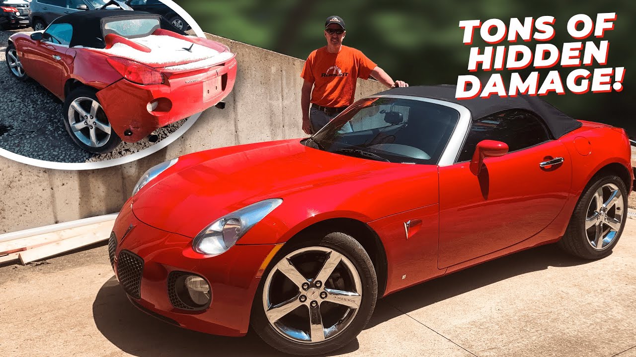 Восстановление полностью разобранного Pontiac Solstice GXP за 33 минуты