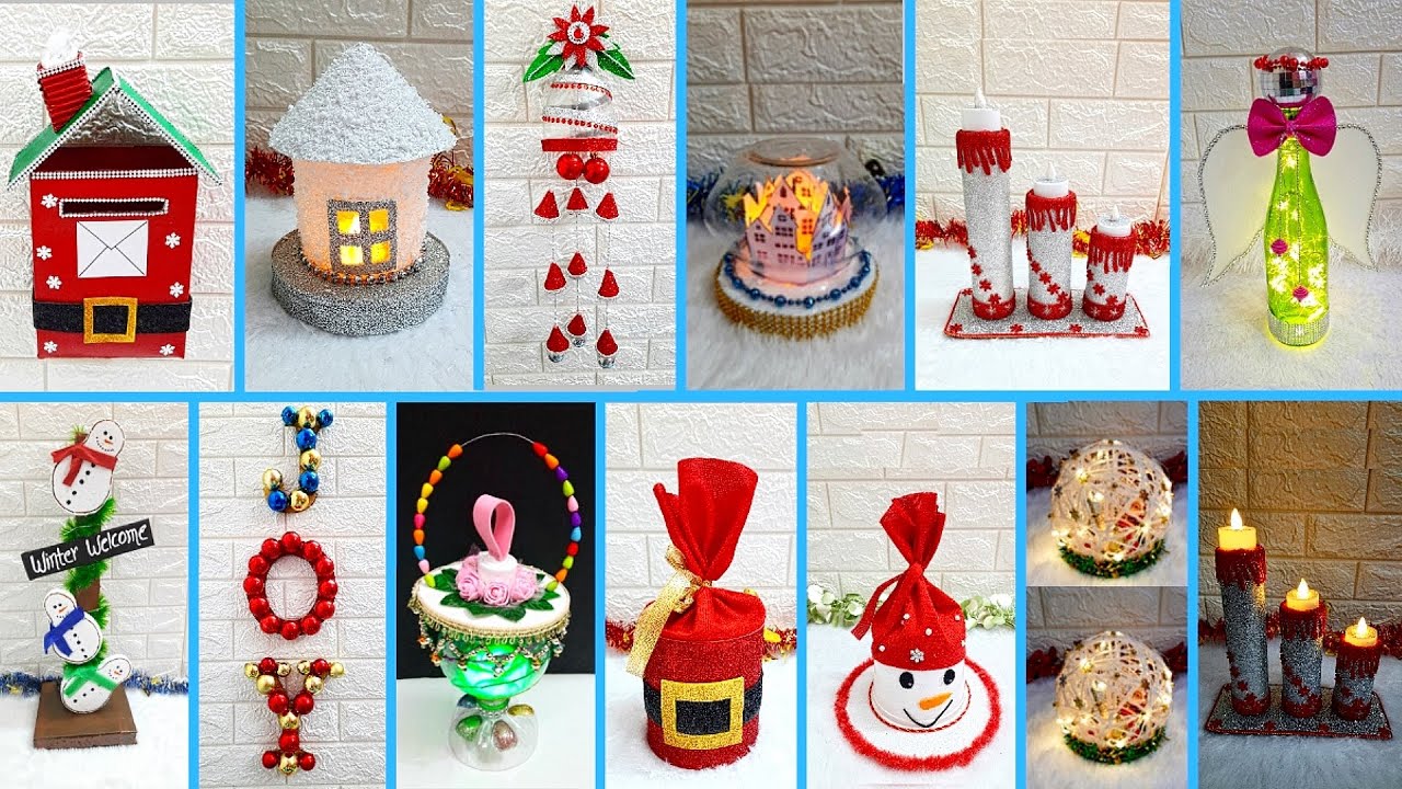 Low budget 12 Easy handmade Christmas craft idea at home |DIY Economical Christmas craft idea