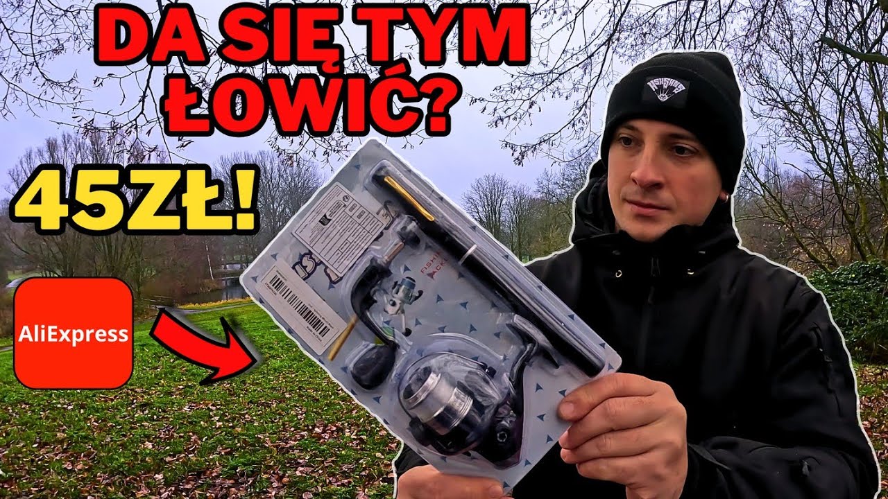 TEST NAJMNIEJSZEJ WĘDKI SPINNINGOWEJ Z ALIEXPRESS!