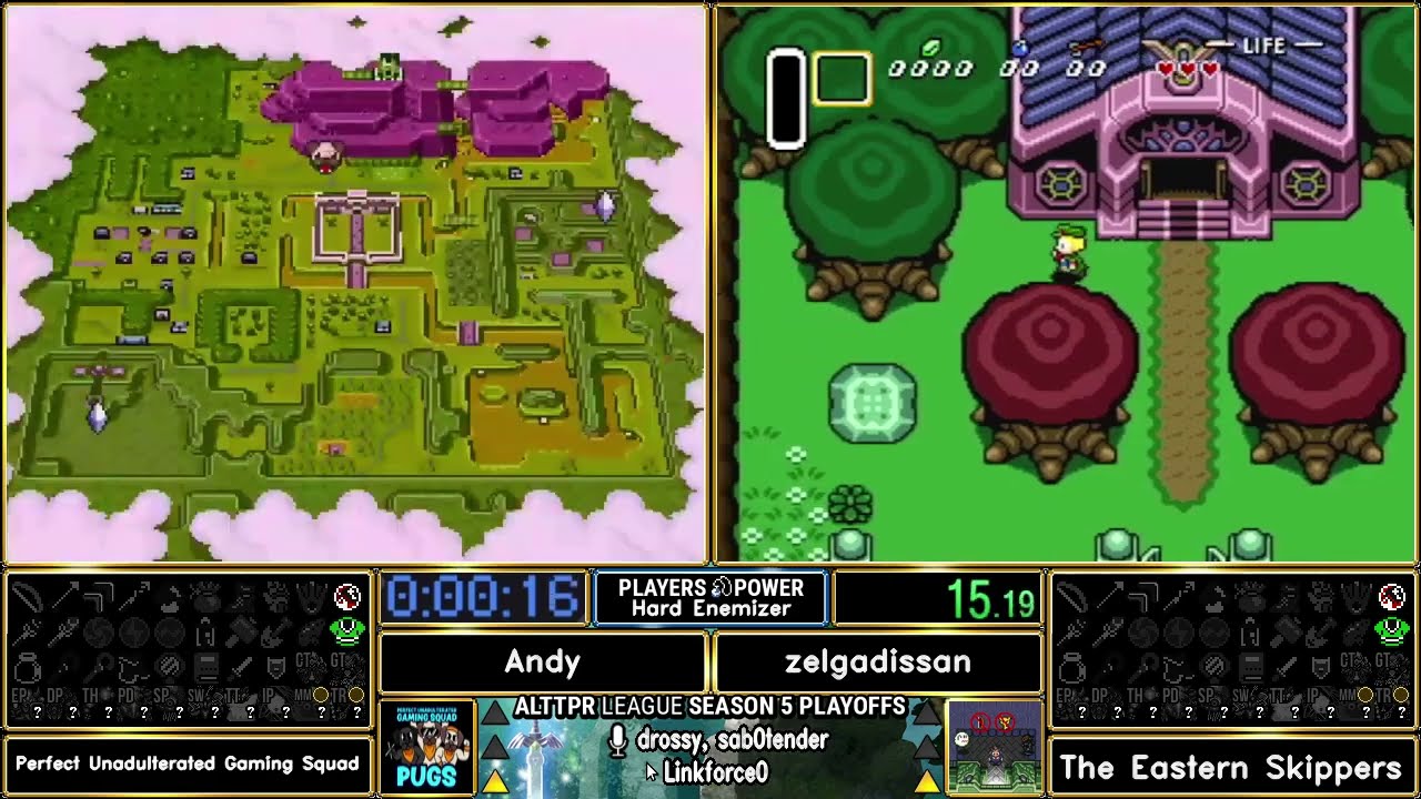 ALTTPR League - Semi Finals - Game 3 - Andy vs Zelgadissan - Hard Enemizer