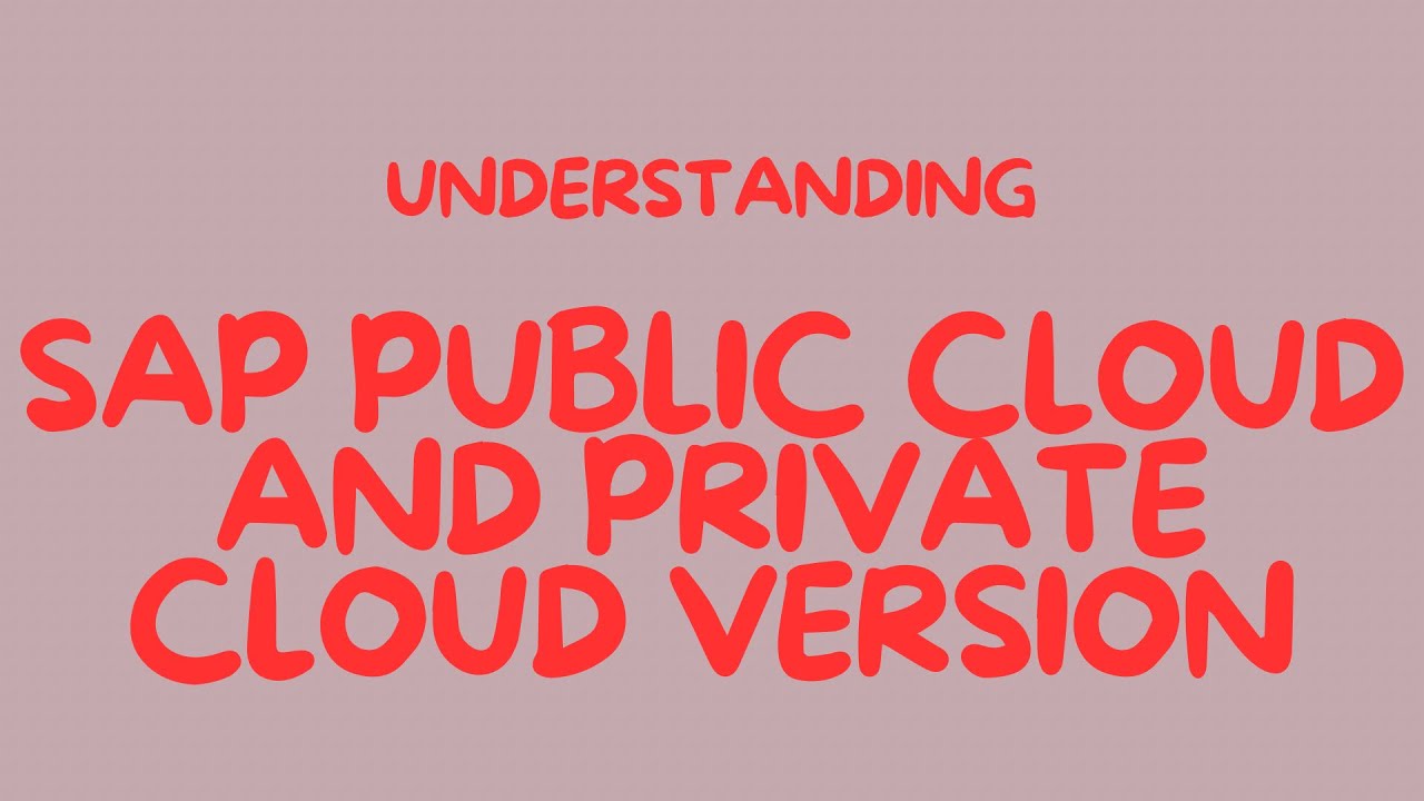 SAP | cloud computing | public cloud | private cloud | learn SAP | SAP EAM