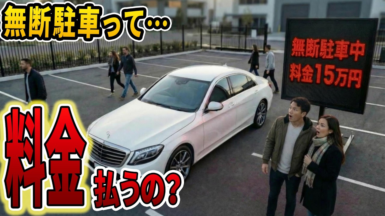 【無断駐車】電光掲示板に「料金15万円」点灯…これ本当に払うの？ｗ